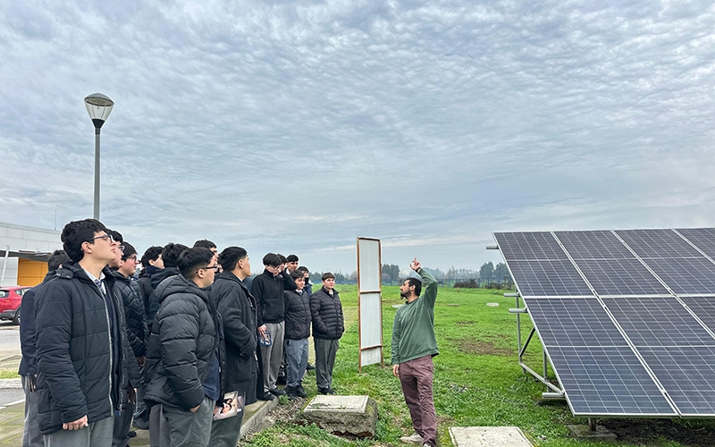 4° de Electrónica visitó Facultad de Ingeniería de la UTalca en Los Niches